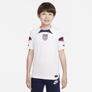 USMNT 2022/23 Stadium Home Big Kids' Nike Dri-FIT Soccer Jersey - White/Loyal Blue