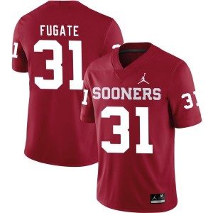 Cale Fugate Oklahoma Sooners Jordan Brand NIL Replica Football Jersey - Crimson