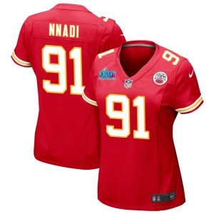 Derrick Nnadi Kansas City Chiefs Nike Women's Super Bowl LVII Game Jersey - Red