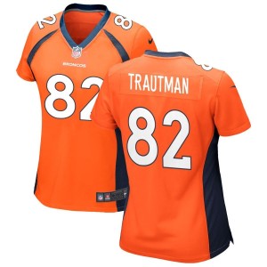 Adam Trautman Denver Broncos Nike Women's Game Jersey - Orange