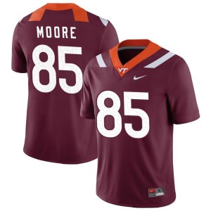 Peter Moore Virginia Tech Hokies Nike NIL Replica Football Jersey - Maroon