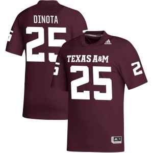 Anthony DiNota Texas A&M Aggies adidas NIL Replica Football Jersey - Maroon
