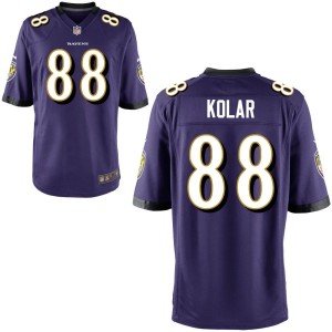 Charlie Kolar Baltimore Ravens Nike Youth Game Jersey - Purple