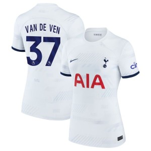 Micky Van De Ven  Tottenham Hotspur Nike Women's Home 2023/24 Replica Jersey - White