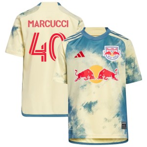 AJ Marcucci New York Red Bulls adidas Youth 2023 Daniel Patrick Kit Replica Jersey - Yellow
