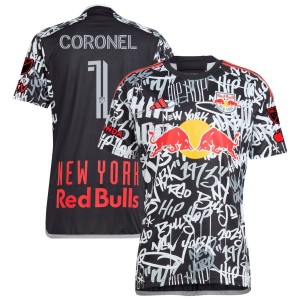 Carlos Coronel  New York Red Bulls adidas 2023 Freestyle Authentic Jersey - Black