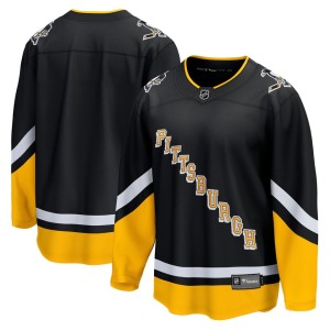 Men's Fanatics Branded Black Pittsburgh Penguins 2021/22 Alternate Premier Breakaway Jersey