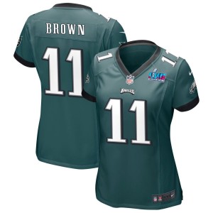 A.J. Brown Philadelphia Eagles Nike Women's Super Bowl LVII Game Jersey - Midnight Green