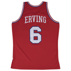 Men's Erving Julius Mitchell & Ness 76ers Swingman Jersey - Red