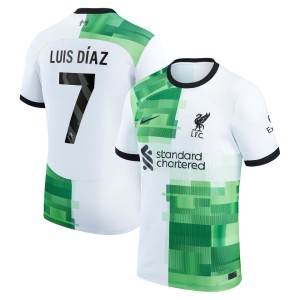 Luis Diaz Liverpool Nike 2023/24 Away Replica Player Jersey - White