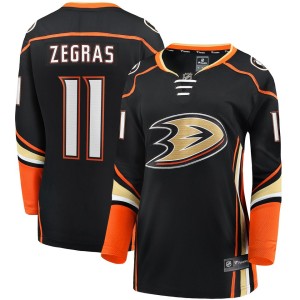 Trevor Zegras Anaheim Ducks Fanatics Branded Women's Home Breakaway Player Jersey - Black