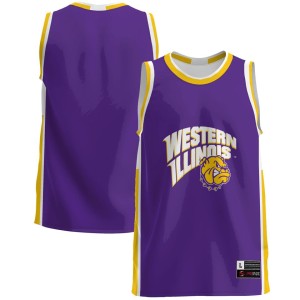 Western Illinois Leathernecks Basketball Jersey - Purple