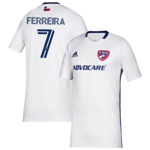 Jesus Ferreira FC Dallas adidas Youth 2020 Secondary Replica Jersey - White