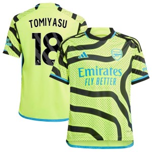 Takehiro Tomiyasu  Arsenal adidas Youth 2023/24 Away Replica Jersey - Yellow