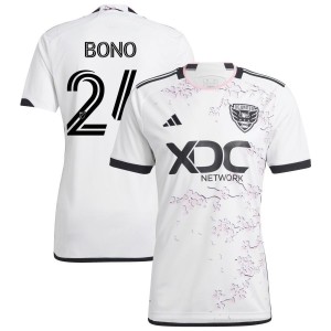 Alex Bono D.C. United adidas 2023 The Cherry Blossom Kit Replica Jersey - White