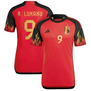 Romelu Lukaku Belgium National Team adidas 2022/23 Home Authentic Jersey - Red