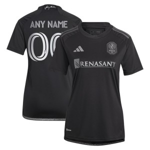 Nashville SC adidas Women's 2023 Man In Black Kit Replica Custom Jersey - Black