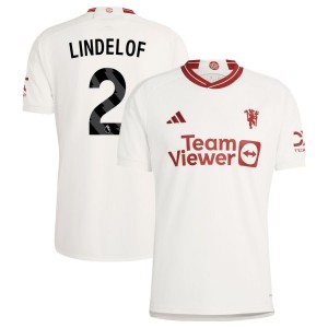 Victor Lindelof  Manchester United adidas 2023/24 Third Replica Jersey - White