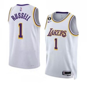 Men's Los Angeles Lakers D’Angelo Russell Association Jersey - White