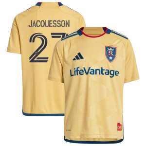Bertin Jacquesson Real Salt Lake adidas Youth 2023 The Beehive State Kit Replica Jersey - Gold