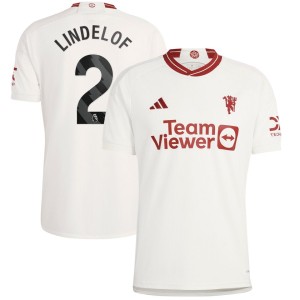 Victor Lindelof Manchester United adidas 2023/24 Third Replica Player Jersey - White