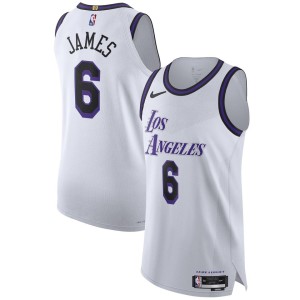 LeBron James Los Angeles Lakers Nike 2022/23 Authentic Jersey - City Edition - White