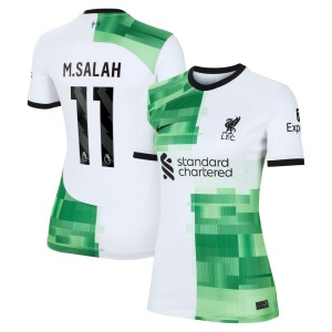 Mohamed Salah Liverpool Nike Women's 2023/24 Away Replica Player Jersey - White