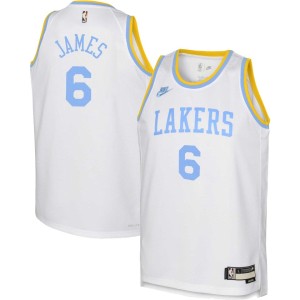 LeBron James Los Angeles Lakers Nike Youth 2022/23 Swingman Jersey White - Classic Edition