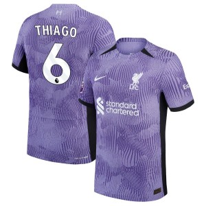 Thiago Alcantara Thiago  Liverpool Nike 2023/24 Third Vapor Match Authentic Player Jersey - Purple