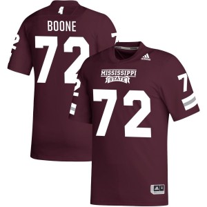 Canon Boone Mississippi State Bulldogs adidas NIL Replica Football Jersey - Maroon