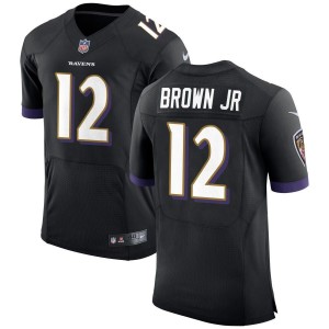 Anthony Brown Jr Baltimore Ravens Nike Speed Machine Elite Jersey - Black