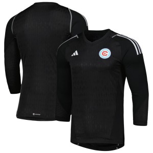 Chicago Fire adidas 2023 Goalkeeper Long Sleeve Replica Jersey - Black