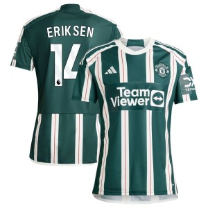 Christian Eriksen  Manchester United adidas 2023/24 Away Replica Jersey - Green
