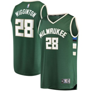Lindell Wigginton Milwaukee Bucks Fanatics Branded 2021/22 Fast Break Replica Jersey - Icon Edition - Green
