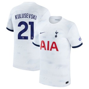 Dejan Kulusevski  Tottenham Hotspur Nike Youth Home 2023/24 Replica Jersey - White
