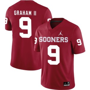 D.J. Graham II Oklahoma Sooners Jordan Brand NIL Replica Football Jersey - Crimson