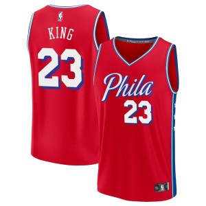 Louis King  Philadelphia 76ers Fanatics Branded Fast Break Jersey - Red - Statement Edition