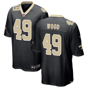 Zach Wood New Orleans Saints Nike Game Jersey - Black